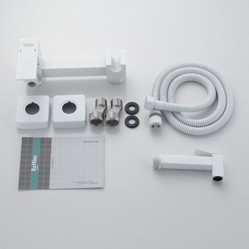 Гигиенический душ со смесителем Raffine F237C белый - фото 4