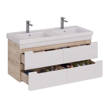 Тумба под раковину LeMark Olivia LM08OL125T 120х40 подвесная цвет белый