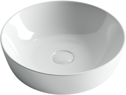 Раковина из сантехнического фарфора Ceramica Nova ELEMENT CN6013 40х40 накладная цвет белый без отверстий под смеситель - фото 2