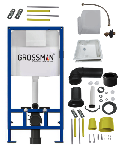 Инсталляция + кнопка смыва Grossman Cosmo 980.T1.02.110.110 - фото 4