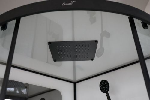 Душевая кабина Cerutti SPA VIVA101B 100х100 четверть круга с крышей ориентация универсальная - фото 2
