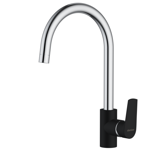 Смеситель для кухни Damixa Origin Balance 790720000 на мойку черный/хром - фото 3