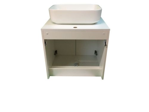 Тумба с раковиной Sintesi STL.W7019_SIN-LVB-APP-409WM 60х60 подвесная цвет белый - фото 3