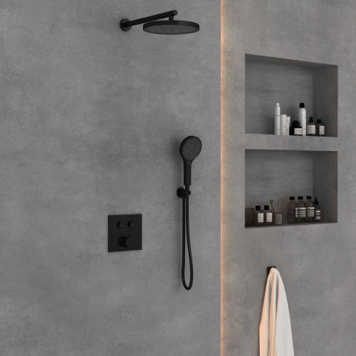 Душевая система Vincea VSFW-4212MB встраиваемая в стену цвет черный