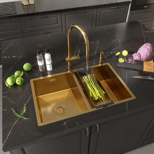 Смеситель для кухни Reflexion Lago RX9904GD на мойку золото - фото 4