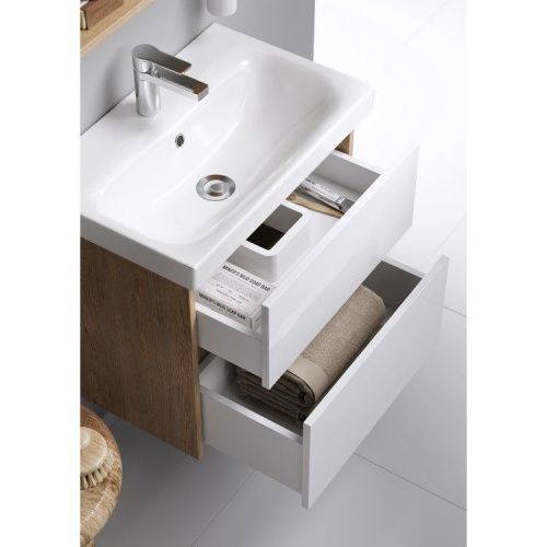 Тумба под раковину Aqwella Y CI0106DB 60х30 подвесная цвет коричневый - фото 3