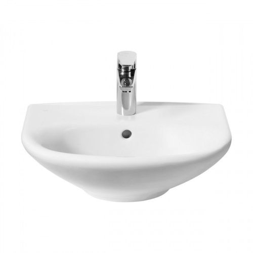 Раковина из сантехнического фарфора Jika Zeta 8103900001049 50х40 подвесная цвет белый 1 отверстие под смеситель - фото 2