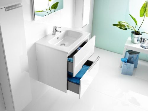 Тумба под раковину Roca Victoria Nord Ice Edition ZRU9302730 60х50 подвесная цвет белый - фото 3