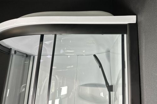 Душевая кабина Royal Bath HK RB90HK1-T-BL Practic 90х90 четверть круга с крышей ориентация универсальная - фото 2