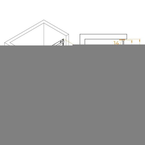 Душевая дверь RGW Tornado 02071413-11 130х195 стекло прозрачное профиль хром - фото 2