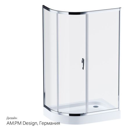 Душевой уголок Am.Pm Like W83G-302U120CT64 120х80 стекло прозрачное профиль хром без поддона