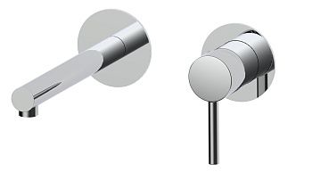 Смеситель для раковины AQG Stick 01STR160CR встраиваемый в стену хром