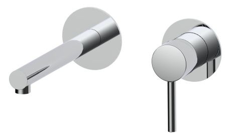 Смеситель для раковины AQG Stick 01STR160CR встраиваемый в стену хром