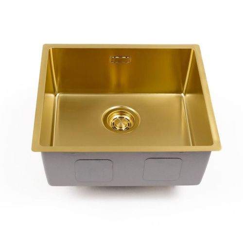 Кухонная мойка Grandex Aqua 5010861 50х45 цвет золото поверхность матовая - фото 2