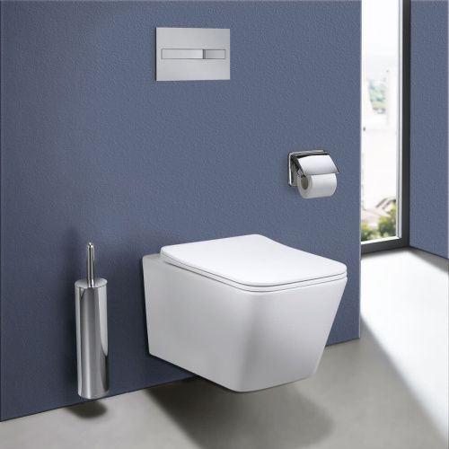 Унитаз подвесной Vincea Q-Line VT1-12 белый с сиденьем микролифт безободковый душевой смыв