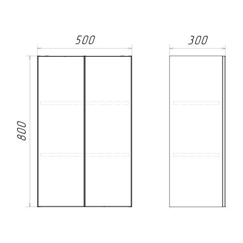 Шкаф Comforty 00-00017833CF 50х80 подвесной - фото 2