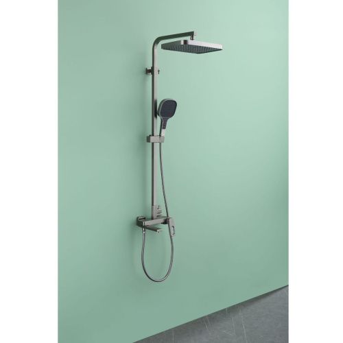 Душевая стойка Raglo R51 R51.24.09 настенная цвет серый - фото 4