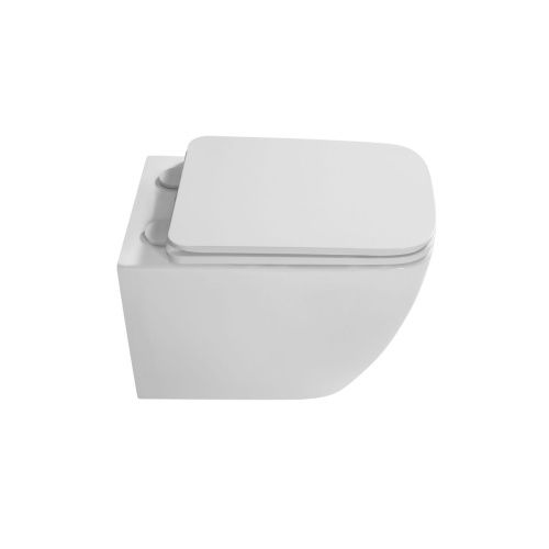 Унитаз подвесной Grossman Thin Rim GR-5603S белый с сиденьем микролифт безободковый каскадный смыв - фото 3