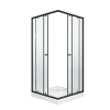 Душевой уголок Parly ZEQ911B 90х90 стекло прозрачное профиль черный с поддоном