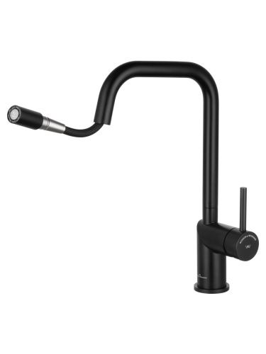 Смеситель для кухни Wonzon & Woghand WW-6018-MB на мойку черный - фото 2