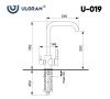 Смеситель для кухни Ulgran Classic U-019-310 на мойку серый