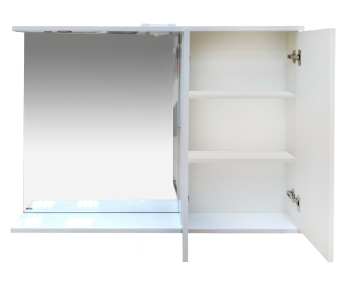 Зеркало-шкаф Misty Куба П-Куб-01120-011П 120х80 подвесной цвет белый - фото 2