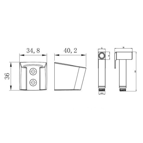 Гигиеническая лейка D-Lin D61044 цвет хром - фото 2