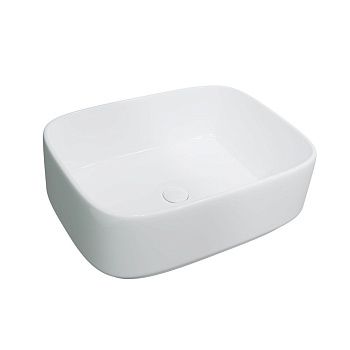 Раковина из сантехнического фаянса CHARUS TORRE BIANCA 700-052W 40х30 накладная цвет белый без отверстий под смеситель