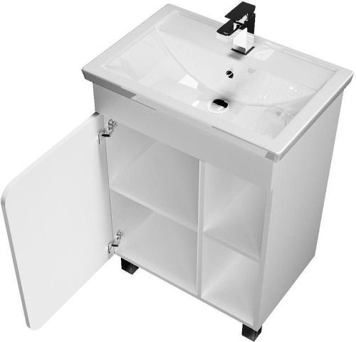 Тумба под раковину 1MarKa Nuvo У76055 60х40 цвет белый - фото 3