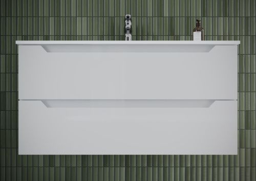 Тумба под раковину Sancos Norma 2.0 NR2.0100W 100х50 подвесная цвет белый - фото 4