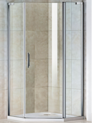 Душевой уголок WeltWasser WW300 10000002752 100х100 стекло прозрачное профиль хром без поддона - фото 4