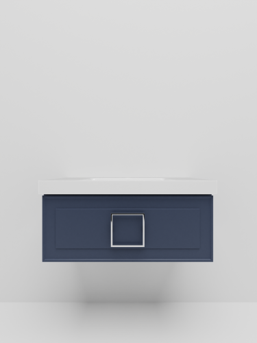 Тумба с раковиной La Fenice CUBO NFNC-01-CUB-BG-80-1-80 80х50 подвесная цвет синий - фото 4