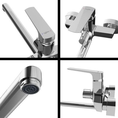 Смеситель для ванны Tokito SENDAL TOK-SEN-1015 настенный хром - фото 5