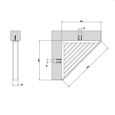 Полка в ванную комнату Gessi Eleganza 46461#080