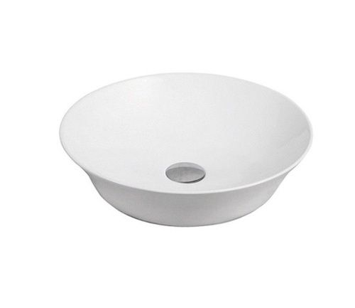 Раковина из сантехнического фаянса CeramaLux 9381 40х40 накладная цвет белый без отверстий под смеситель - фото 2