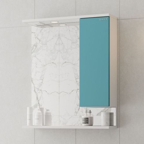 Зеркало-шкаф Onika Марви 206089 60х70 подвесной цвет белый - фото 2