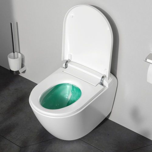 Унитаз подвесной Am.Pm Sensation CCC301700SC белый с сиденьем микролифт безободковый каскадный смыв - фото 4