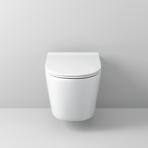 Унитаз подвесной Grossman Торнадо GR-4477SQ белый с сиденьем микролифт безободковый смыв торнадо - фото 4