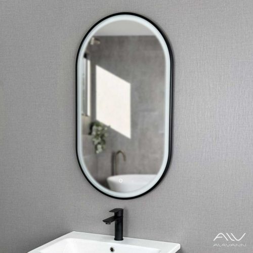 Зеркало с подсветкой Alavann Wave ALV1160001 50х90 подвесное - фото 4