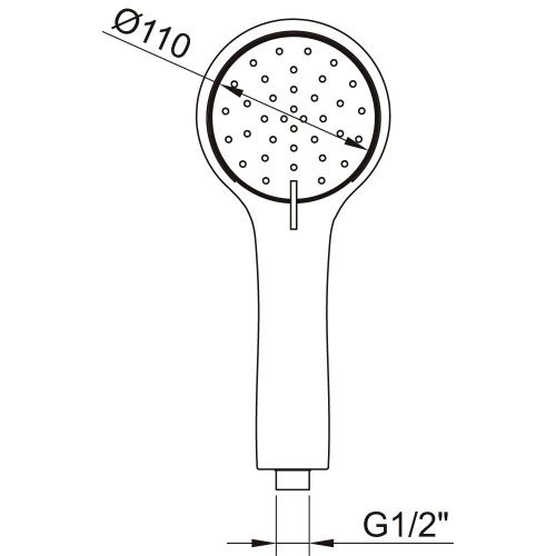 Душевая лейка Clever UP!URBAN 61043 цвет хром - фото 5