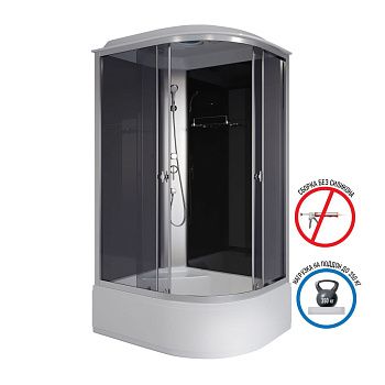 Душевая кабина Niagara Eco E110/80/40L/TN 110х80 асимметричная с крышей ориентация левая