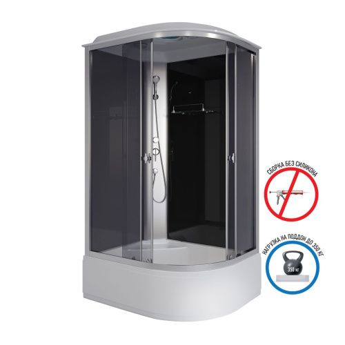 Душевая кабина Niagara Eco E110/80/40L/TN 110х80 асимметричная с крышей ориентация левая