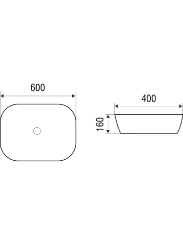 Раковина из сантехнического фаянса WeltWasser WW SK 10000003847 60х40 подвесная цвет белый без отверстий под смеситель - фото 2