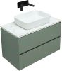 Тумба под раковину Allen Brau Infinity 1.21001.CGM 80х50 подвесная цвет зеленый