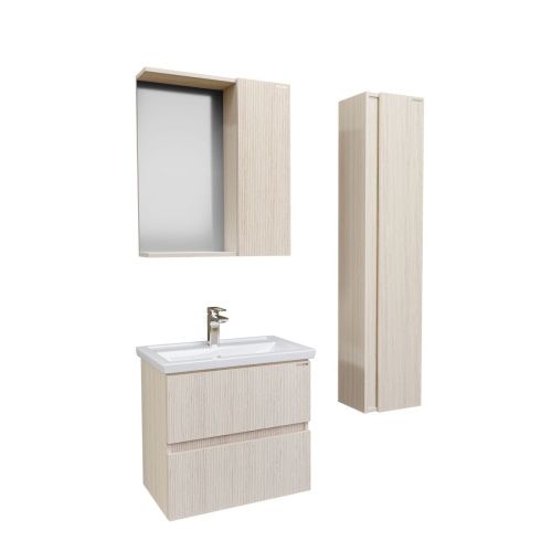 Зеркало-шкаф Grossman Юнит 206011 60х70 подвесной цвет бежевый - фото 2