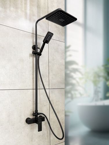 Душевая стойка AltroBagno Lamberto AltroBagnoLamberto030103MB настенная цвет черный - фото 2