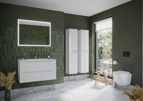 Тумба под раковину Sancos Norma 2.0 NR2.090W 90х50 подвесная цвет белый - фото 3