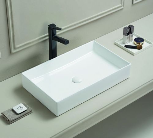 Раковина керамическая Art&Max AM-78570B-60 60х40 накладная цвет белый