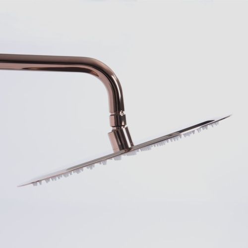 Душевая стойка Wasserkraft A18301 настенная цвет розовое золото с термостатом - фото 4