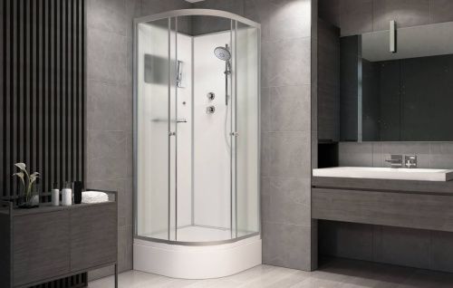 Душевая кабина AvaCan D279 90х90 четверть круга без крыши ориентация универсальная - фото 3